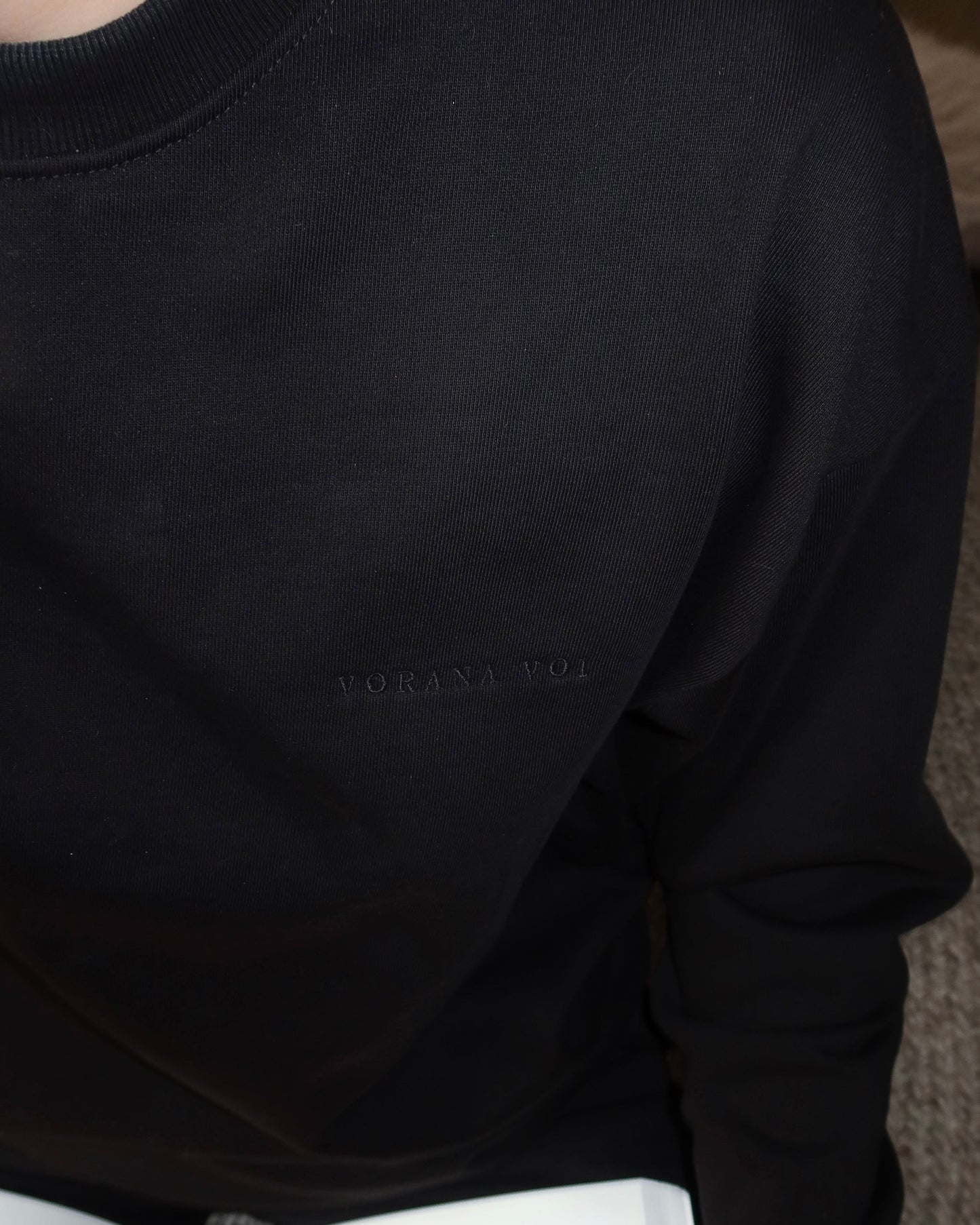 OVERSIZED BOXY SWEATSHIRT PITCH BLACK