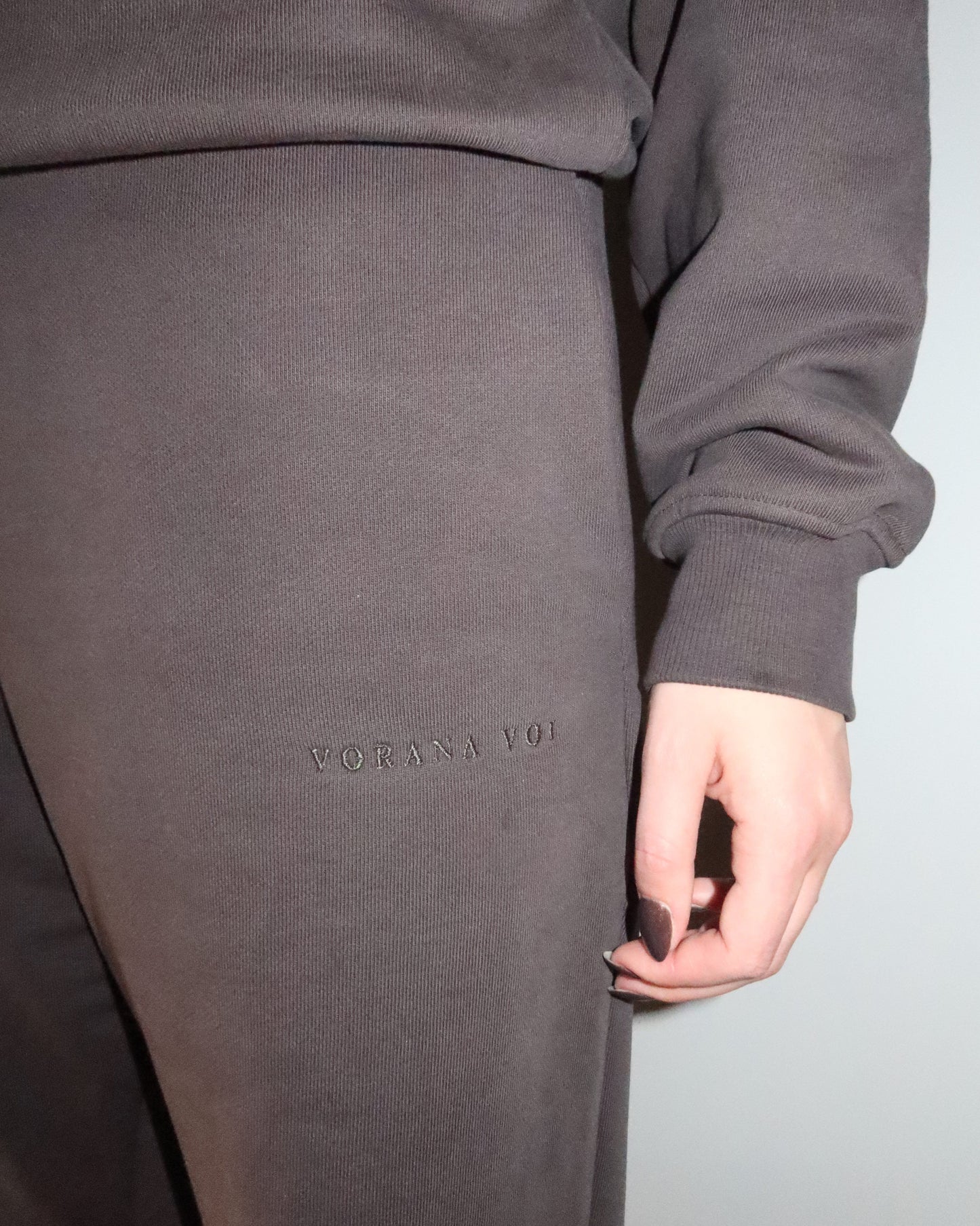 STRAIGHT RELAXED SWEATPANTS CHARCOAL GREY